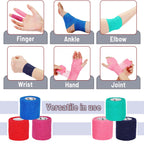 Self Adhesive Bandage Wrap, 2" x 5 Yards, 6 Pack