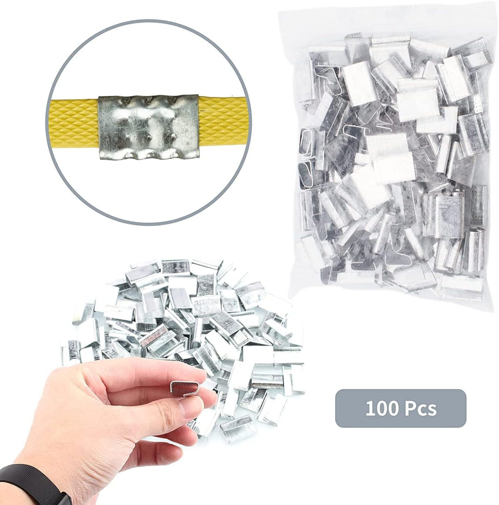 Packaging 1/2" x 320’ Polyester (PET) Strapping, 1765 lbs Break Strength | Affordable and Lightweight Poly Strapping