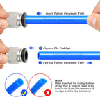 TAILONZ PNEUMATIC Straight 6mm Tube OD x 1/8 Inch G Thread Push to Connect Fitting with Sealing Ring PCG6-01 (Pack of 10)