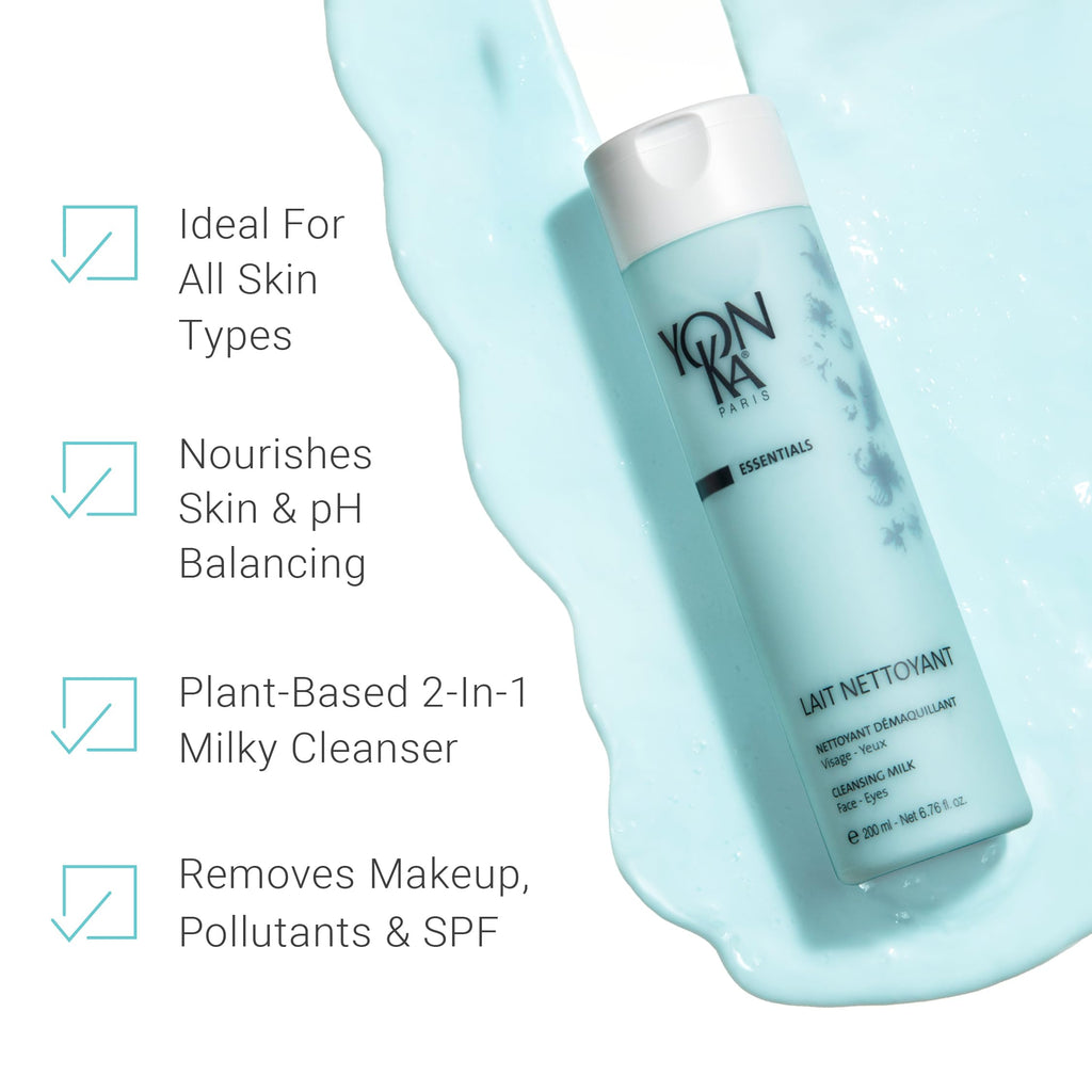 Paris Lait Nettoyant Milk Cleanser & Makeup Remover, All Skin Types