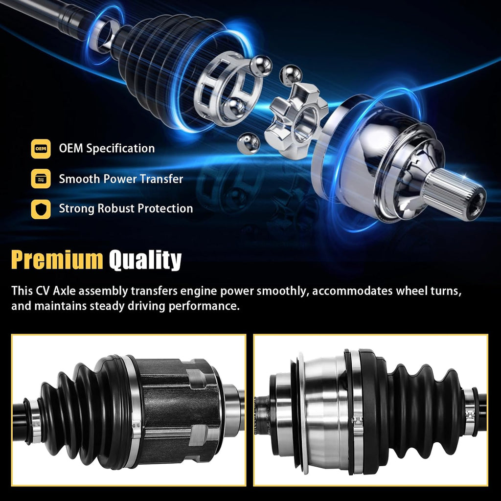 2PCS Front CV Axle Shaft Assembly for Lexus GX460 2010 2011 2012 2013 2014 2015 2016 2017 2018 2019 2020, 2003-2009 GX470, for Toyota 03-20 4Runner, 07-14 FJ Cruiser, 2005-2020 Tacoma NCV69170