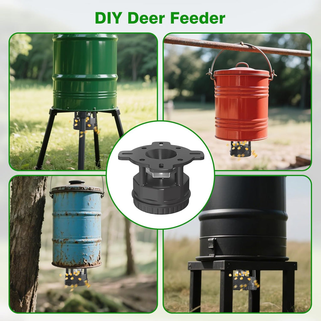 Deer Feeder Kit,Motor and Timer Kit with Programable Digital Timer,Up to 4 Feed Time,Easy to Install for Hunting Game