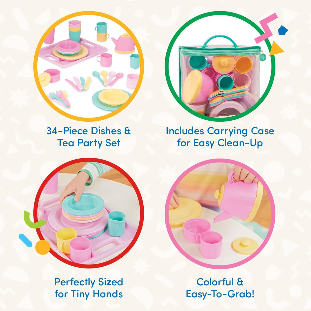 – Play Circle – Dish Set – Plates, Cups, and Tea Party Toys – Kitchen Toys for Toddlers – Pretend Play – 3+ Years(34