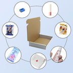 8x4x1 inch White Shipping Boxes 50 Pack, Small Corrugated Cardboard Mailers