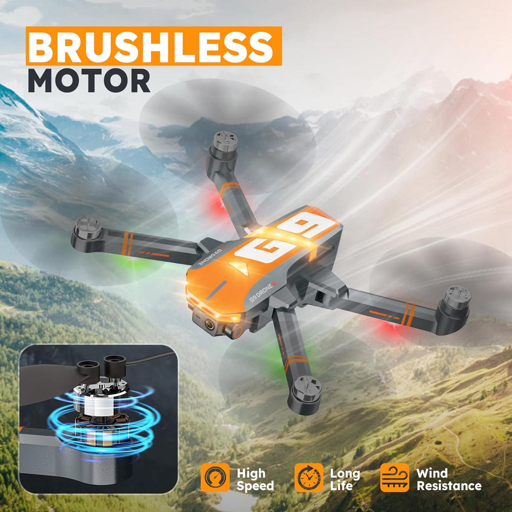 GPS Drones with 4K Camera for Adults with Brushless Motor and Follow Me Mode,Long Flight Time and Distance,5G FPV