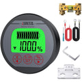 Battery Monitor with Shunt 8-120V 0-500A Voltmeter Ammeter Backlight | Voltage Current Meter, Waterproof Battery