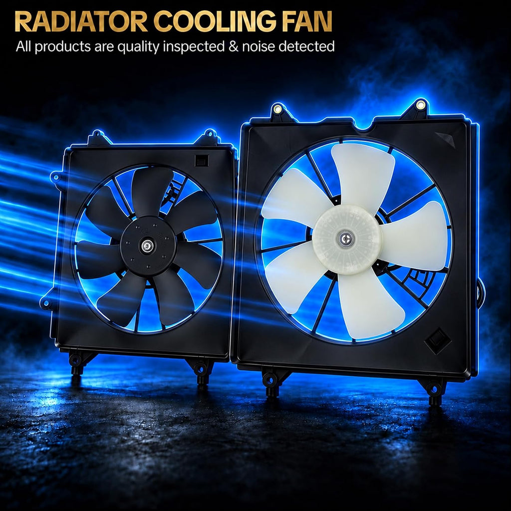 620-297 620-289 Radiator Cooling Fan Assembly Fits for 2013-2017 Honda Accord (Submodel: EX, EX-L, LX-S) 2.0L/2.4L/3.5L for 2016 Honda Accord Touring 3.5L Replaces OE HO3113134 HO3115162