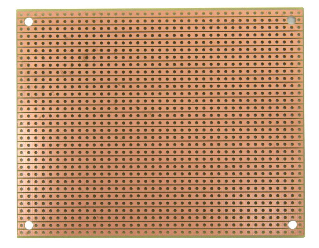 ST2 StripBoard, Uncut Strips, 1 Sided PCB, Size 2 = 100 x 80mm (3.94 x 3.15in)