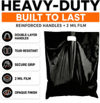 16x18 Large Plastic Shopping Bags for Small Business - Bags with Handles