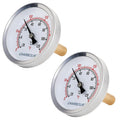 Uharbour 2-1/2" Dial Bi-Metal Water Thermometer 2 Pack, 1/2" NPT