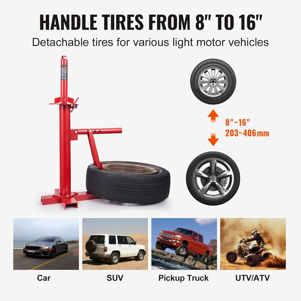 Manual Tire Changer, Portable Hand Bead Breaker Mounting Tool for 203-406 mm Tires, Compatible with Car Truck