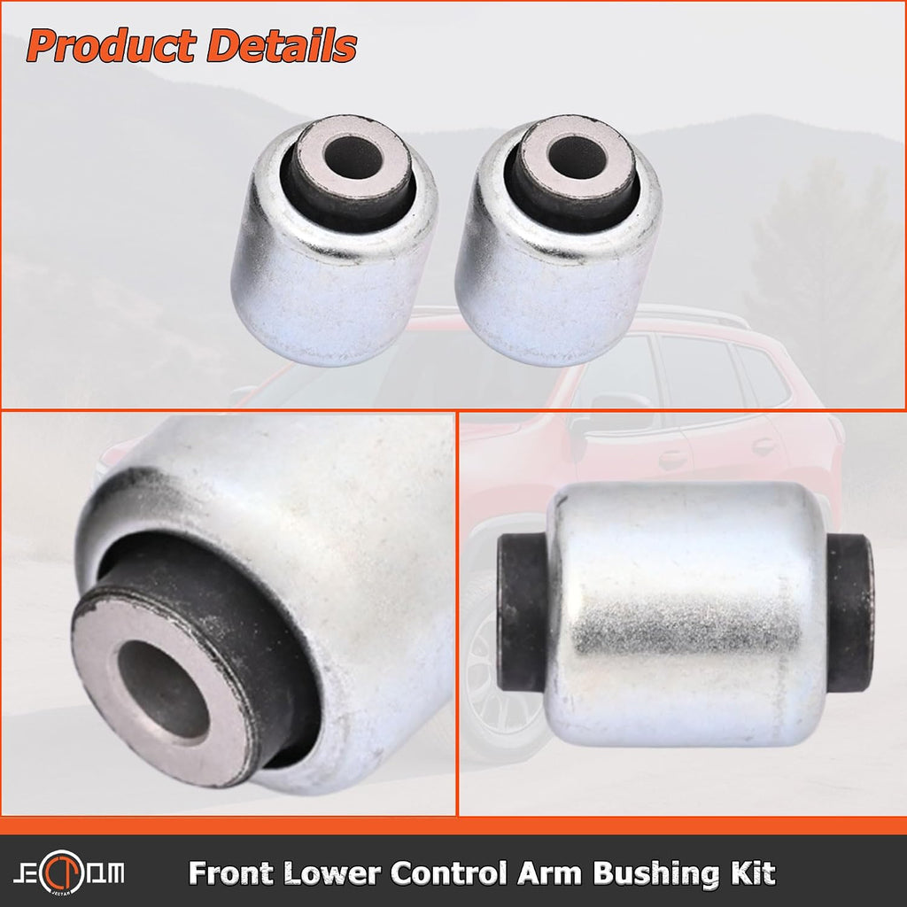 Front Lower Control Arm Bushing Kit Compatible with Dodge Dart 200 200C 2013-2018 for Jeep Cherokee 2014-2018 Replace for 53338845 53338846 68223716AB 4668993AC