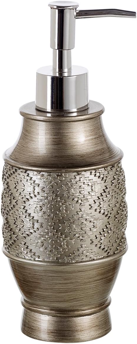 Dublin Silver 4 Piece Bathroom Accessory Set | Includes Soap Dispenser, Toothbrush Holder, Tumbler Cup & Soap Dish