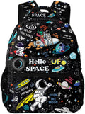 Space Astronaut Rocket School Backpack for Boys Kids Girls Adjustable Strap Waterproof 16 inch School BookBag Outdoor