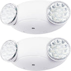 LIT-PaTH LED Emergency Light for Business, Battery Backup, 2 Pack