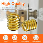 Door Knob Set Screws, 1/4-20 Thread Replacement Hex Screws 20-Pack