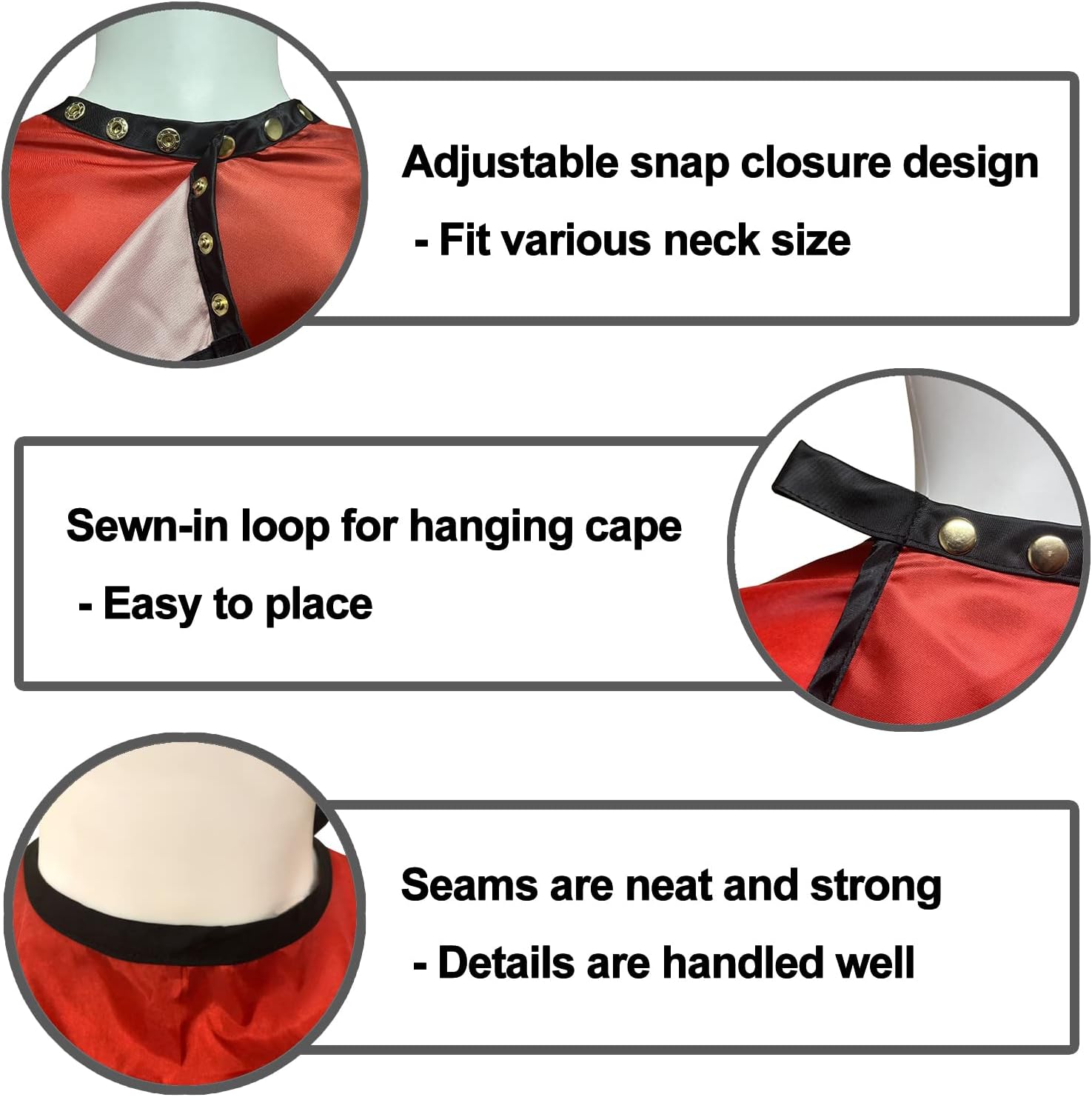 Barber Capes for Men Hair Cutting Salon Cape with Snaps Hairdresser Gown Stylist Cape- 63”× 56”