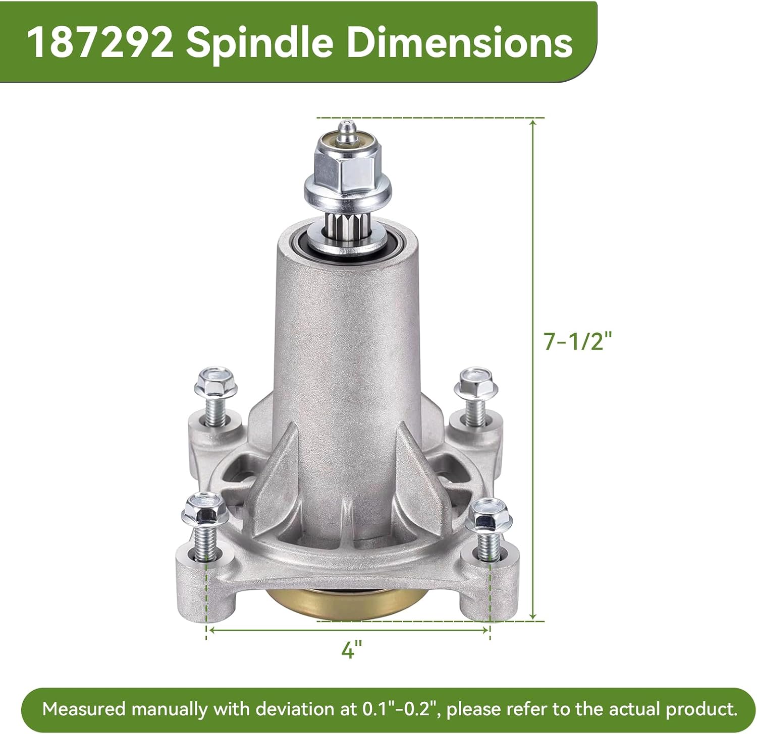 Spindle Assembly Fit for Craftsman HU A riens Pou lan - Mandrel Spindle Fit for 42" 46" 48" 54" Mower Deck, with