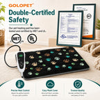 Cat Heating Pad Round-16x16 in UL/MET Dual Security Certification