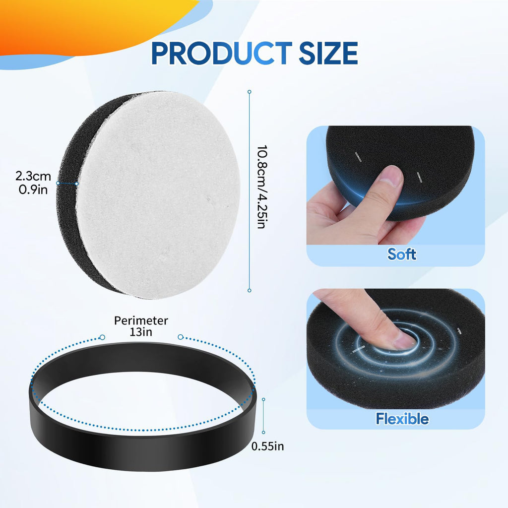 KeeTidy Replacement Filter and Belt, 2+1 Pack