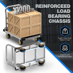 2200 lb Heavy Duty Platform Truck, 36" x 24" Foldable Flatbed Cart