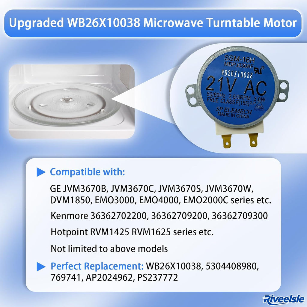 Upgraded WB26X10038 Microwave Turntable Motor, More Durable