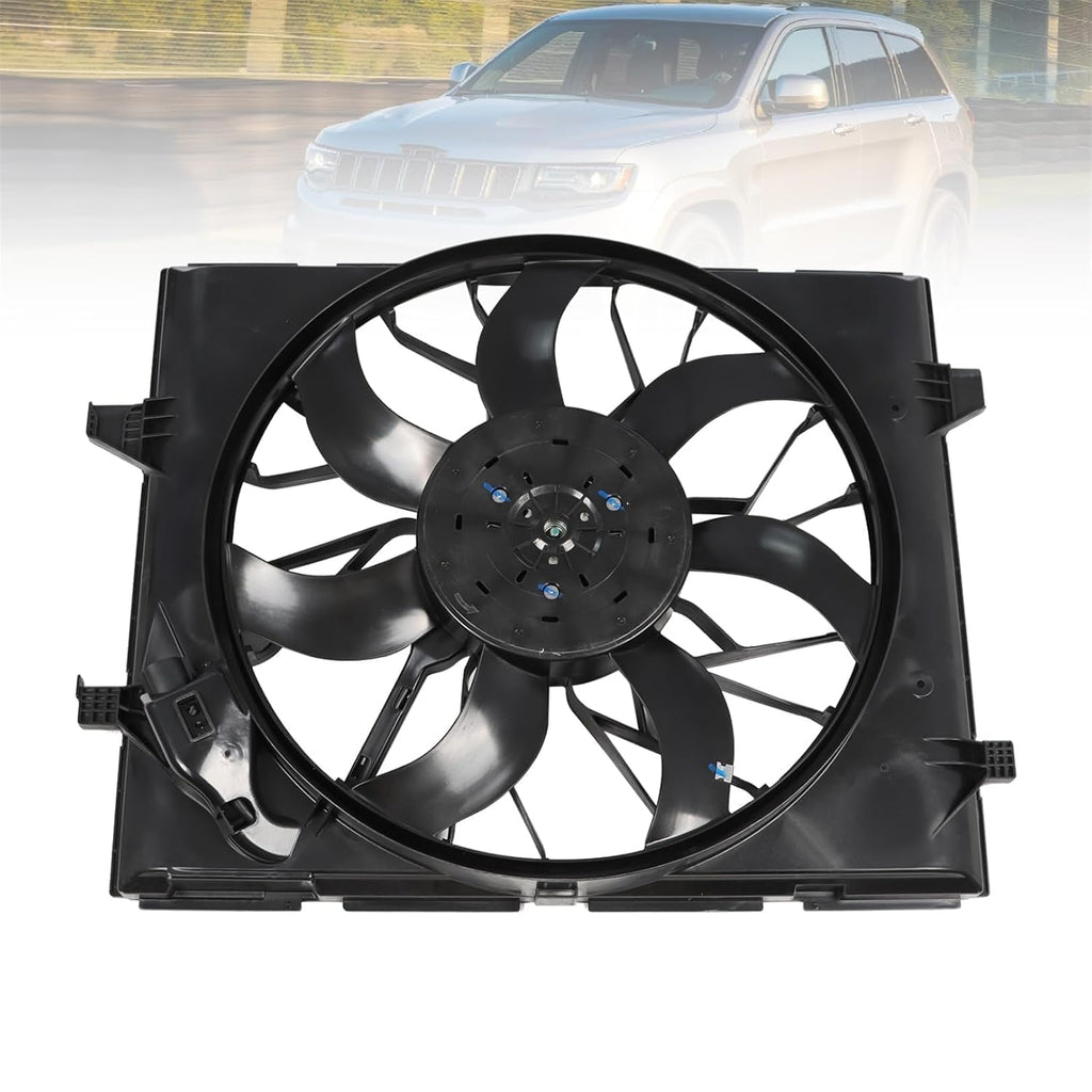 Radiator Cooling Fan Compatible with Grand Cherokee 2014-2021