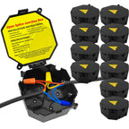 MIARALA Black Open Splice Junction Box (10 Pack)