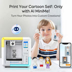 AI 3D Printer for Kids, Fast 400mm/s, 1500+ Models, Enclosed Safe | One-Click WiFi App Control, Leveling-Free 3D