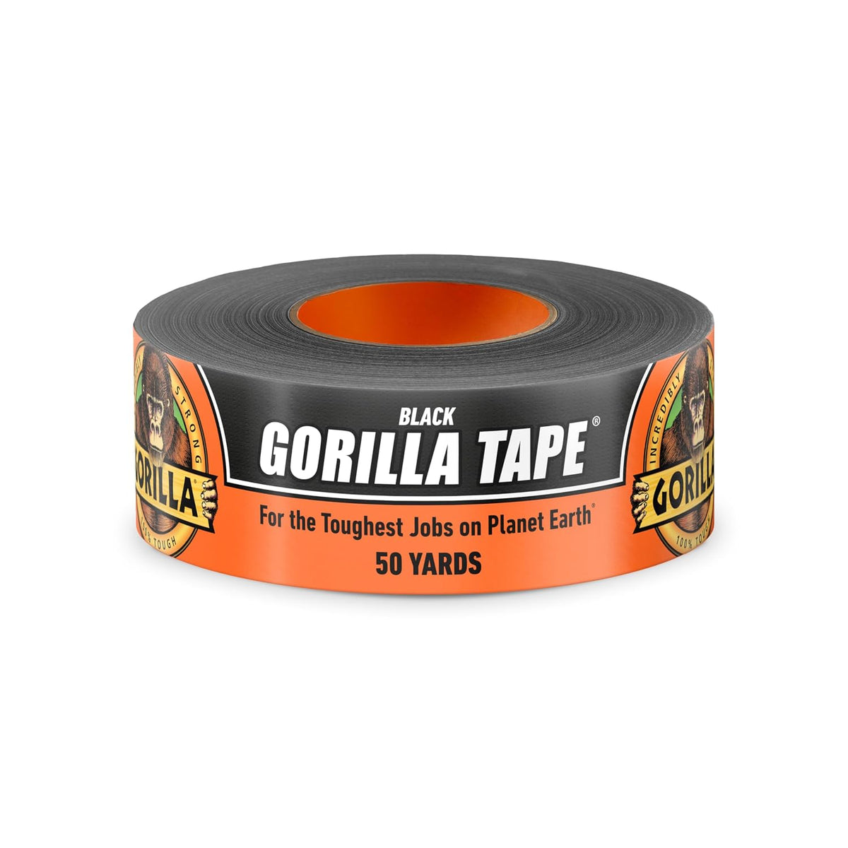 Heavy Duty Duct Tape, Black, 1.88" x 50 yd, 1-Pack