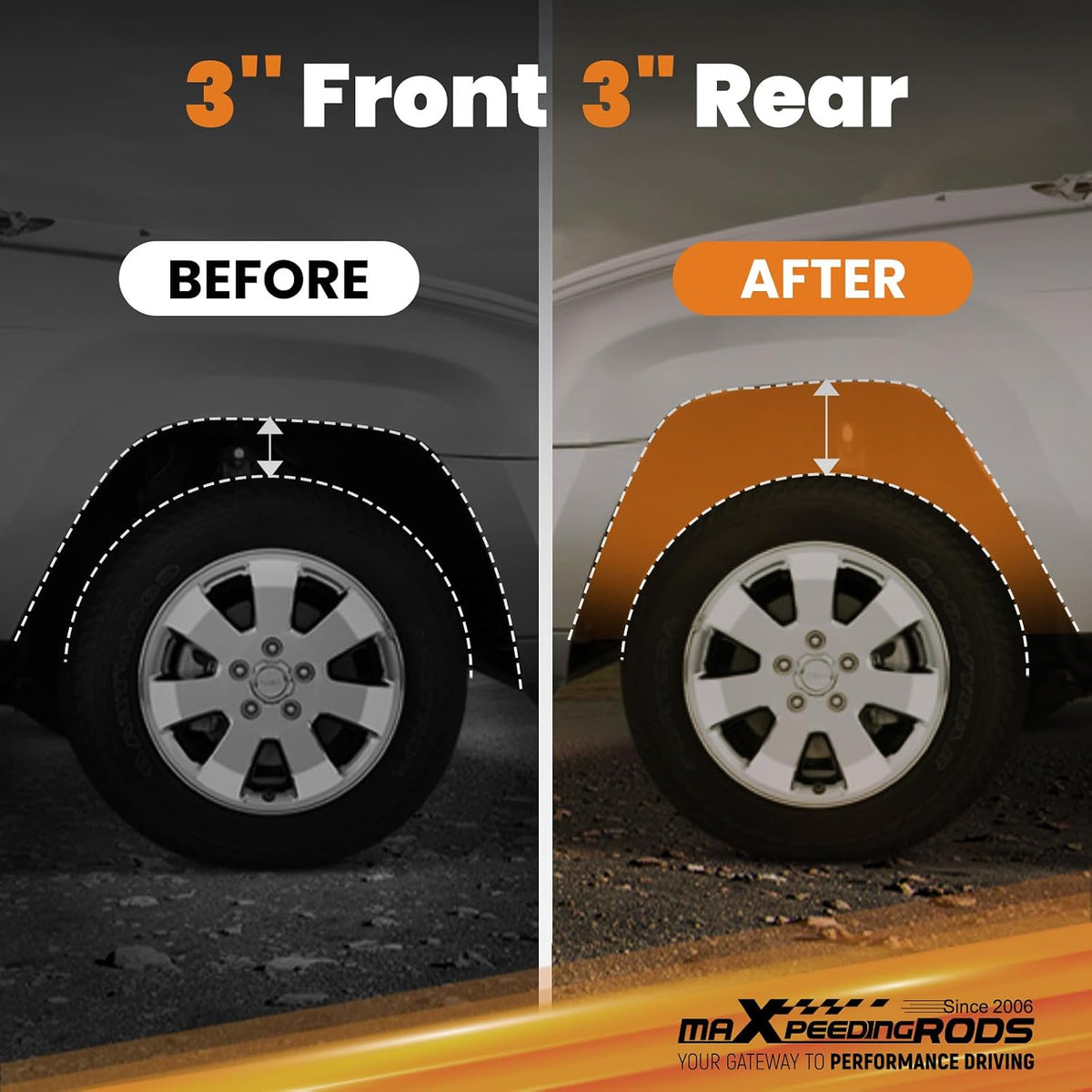 maXpeedingrods 3" Full Lift Kit for Ford Explorer 2006-2010 2WD 4WD