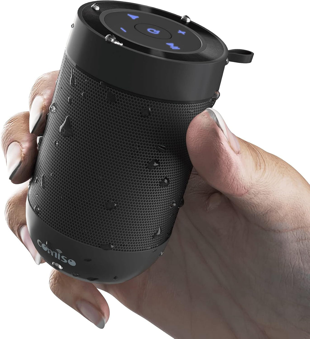 Bluetooth Speaker, Portable Bluetooth Speakers with Wireless Stereo Pairing, Built in Mic, 360° HD Sound,IP65