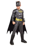 at Party City DC Comics Superheroes: Batman Costume | Officially Licensed, Kids Deluxe Costume, Padded Jumpsuit With