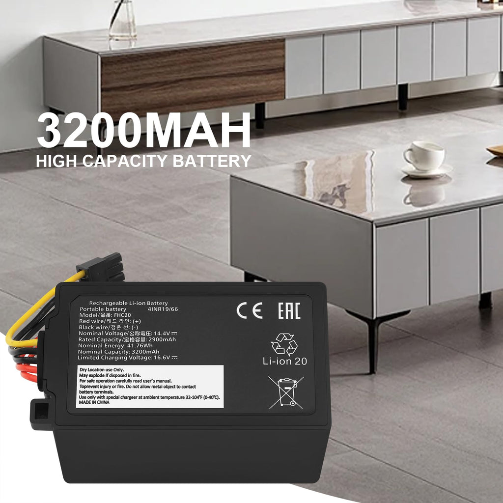 Battery Replacement for Eufy Omni C20 Robot and Mop Combo Auto-Empty C10