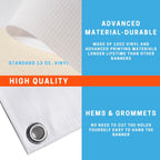 Custom Vinyl Banners & Signs, 1'*4' Large Personalized Backdrop | Backdrop for Business, Birthday, Parties, Back to