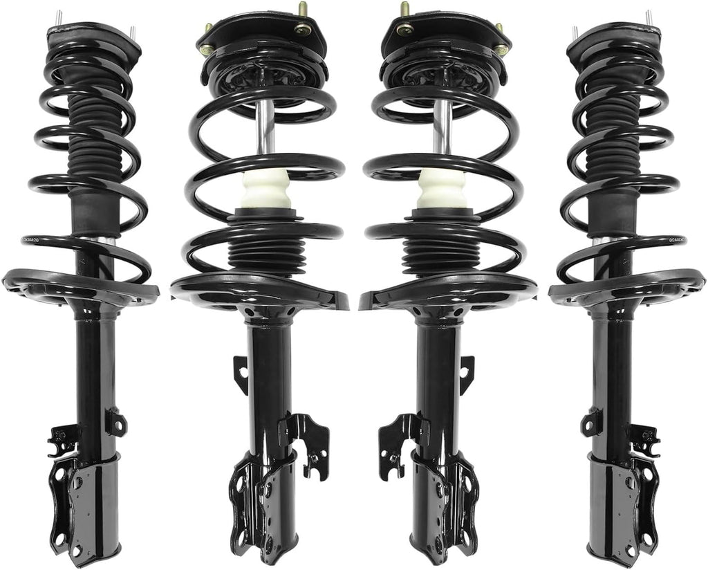 COMPLETESTRUTS - Front & Rear Complete Strut Assemblies with Coil Springs Replacement for 2004-2006 Toyota Camry - Set of 4