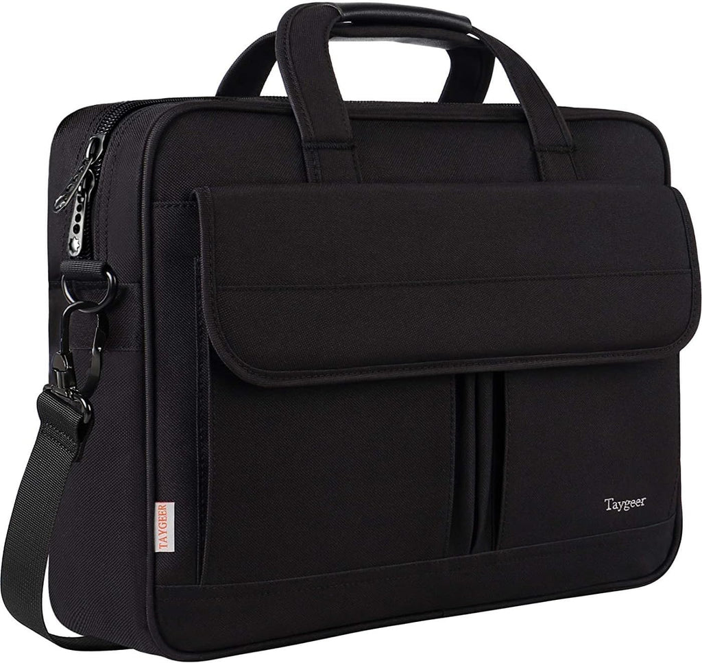 Laptop Bag 15.6 Inch, Business Briefcase Gifts for Men Women, Water Resistant Messenger Shoulder Bag with Strap
