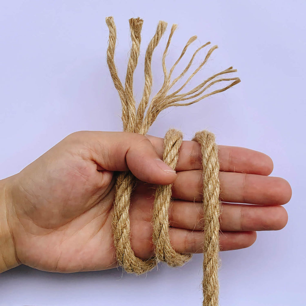 8mm Jute Rope, 164 Feet Braided Heavy Duty Twine, Thick Jute Twine Rope for Cat Scratch Post, Craft,DIY Artwork