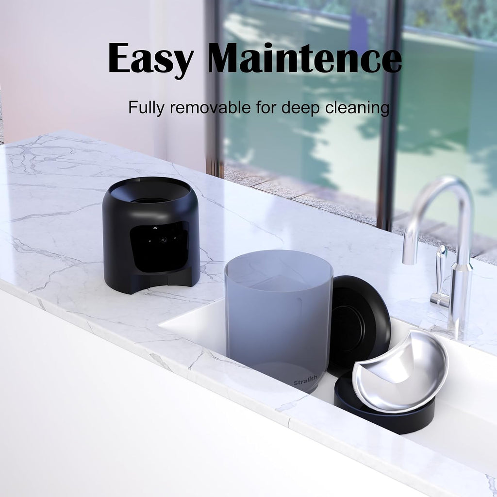 Automatic Cat Feeder with 2K Camera: Cat Food Dispenser with 6L Capacity, Container for Multiple Pet; Automatic Dog