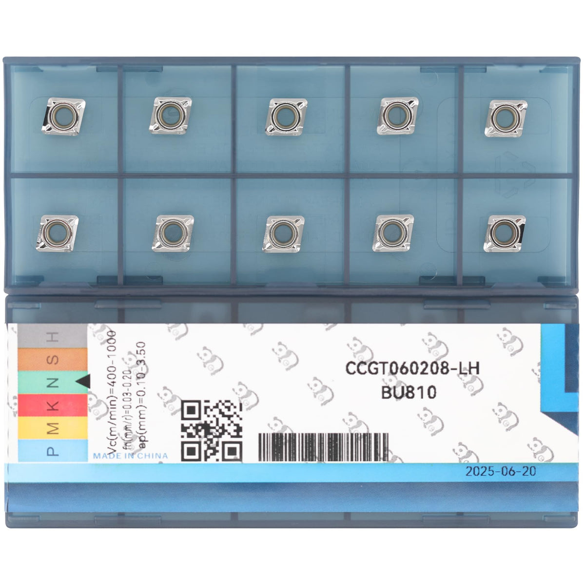 CDBP CCGT21.52 (CCGT060208) Indexable Carbide Inserts for Aluminium 10pcs