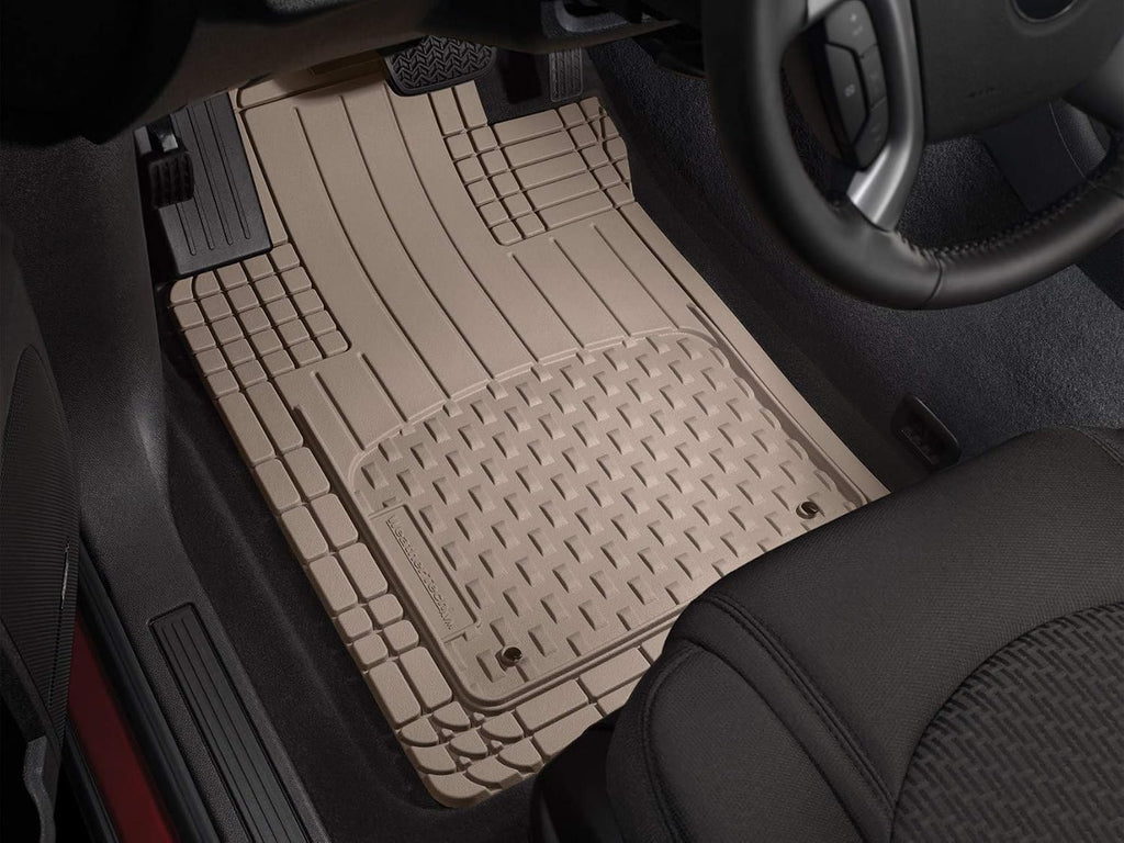 Semi Universal All Weather and Vehicle Trim to Fit Floor Mats - 4-Piece Set Black