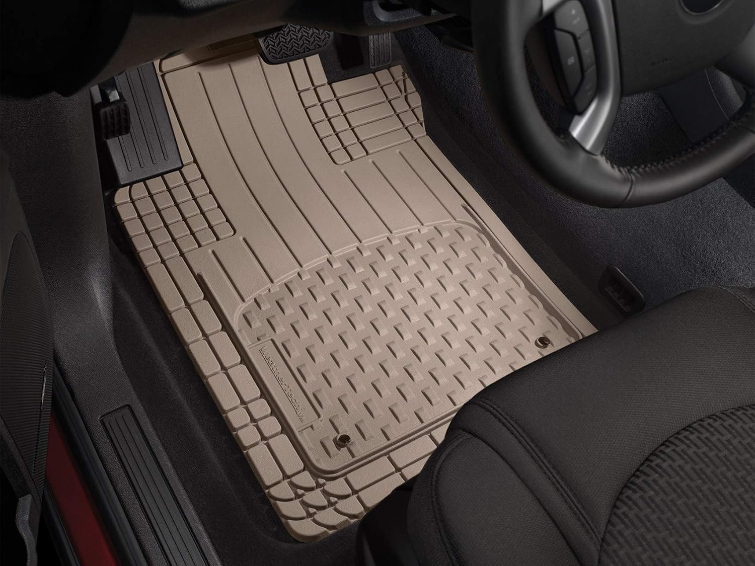 Semi Universal All Weather and Vehicle Trim to Fit Floor Mats - 4-Piece Set Black