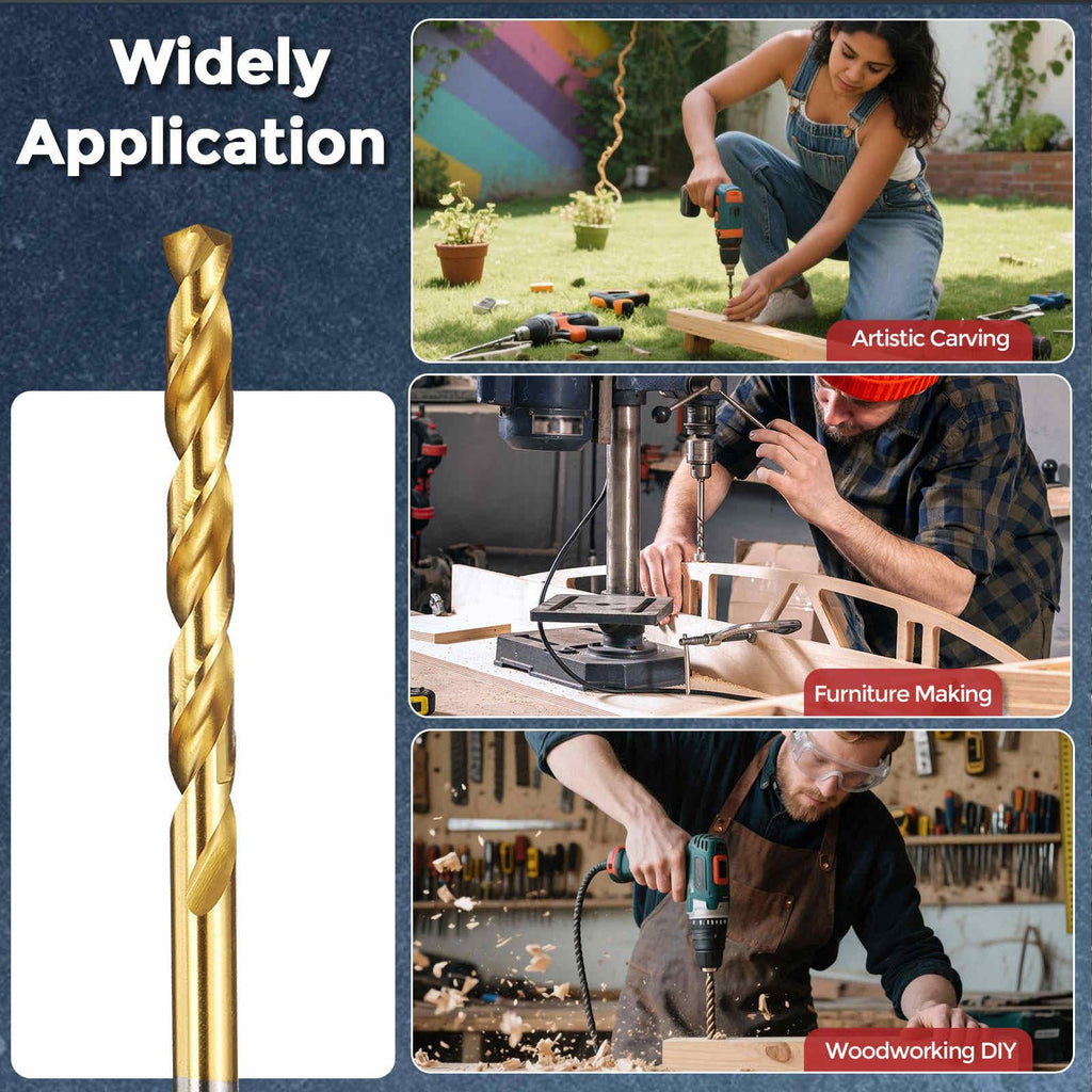 Kozelo 2pcs Drill Bit 5.6mm Diameter M2 High Speed Steel 135° for Metal