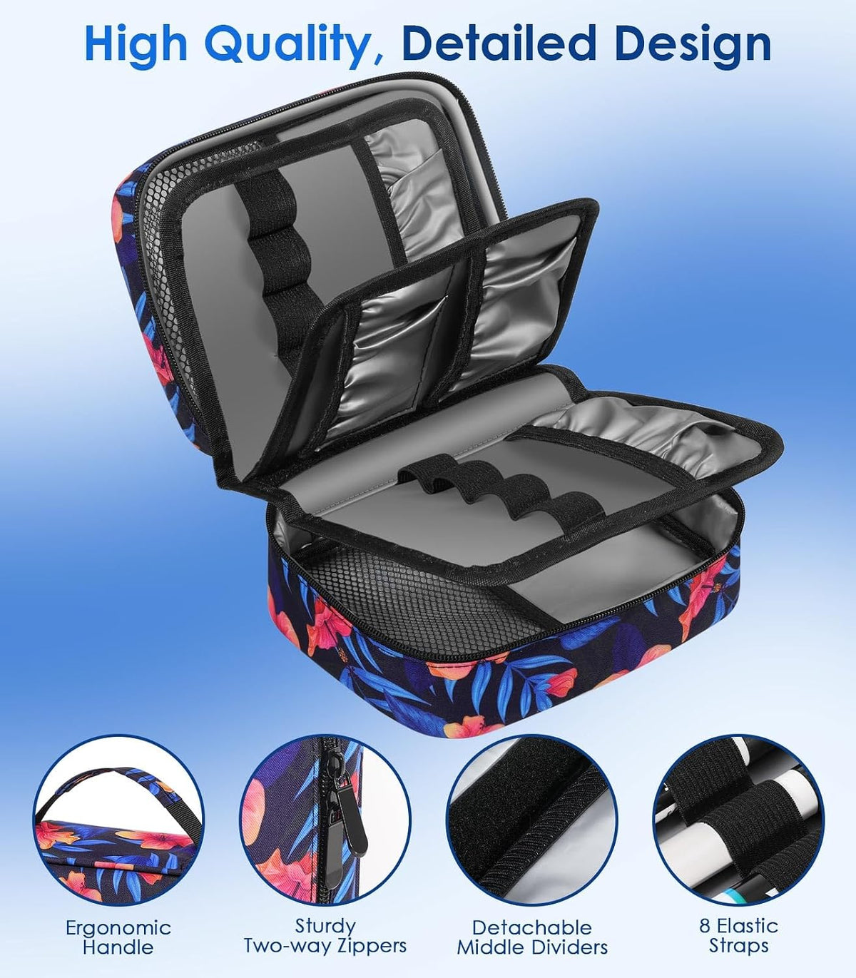 Large Insulin Cooler Travel Case,4 * 160g Ice Pack TSA Approved
