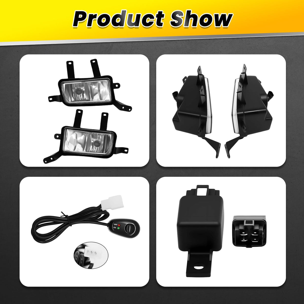 Fog Light Assembly Compatible with Suburban/Tahoe 2015-2020