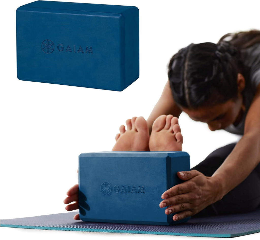 Yoga Block - Supportive Latex-Free Eva Foam - Soft Non-Slip Surface with Beveled Edges for Yoga, Pilates, Meditation