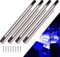 LED Boat Interior Strip Lights, Blue, IP 67 Waterproof 4-Pack