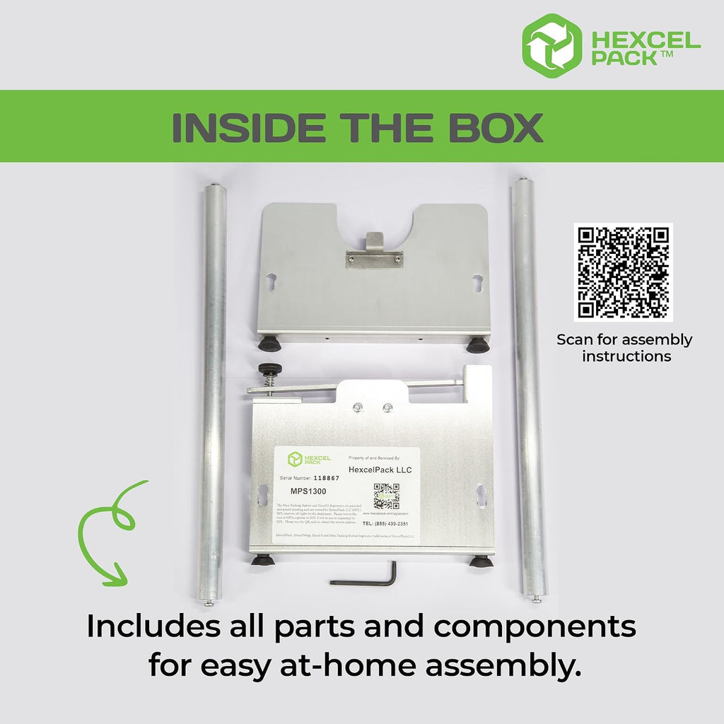 HexcelWrap Mini Packing Station, Honeycomb Paper Dispenser - 15"