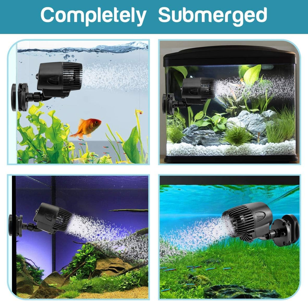 Wave Maker Pump, 2100GPH Aquarium Circulation Pump | 360 Degree Rotatable Submersible Powerhead Pump with Magnet