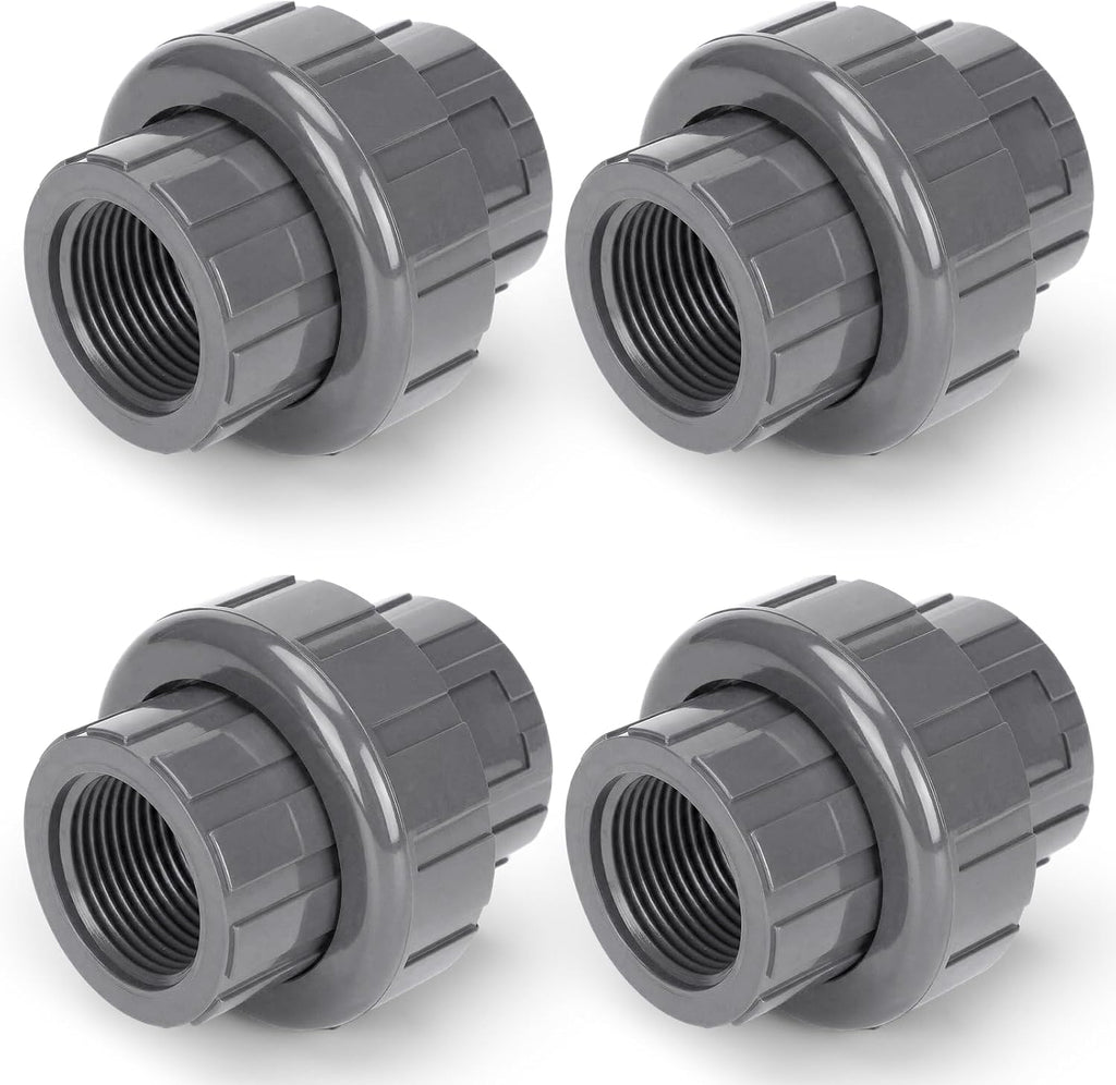 Pangda 4 Pack 1 Inch PVC Union Pipe Compatible with 898 Series